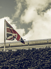 Image showing Vintage looking Flag of UK