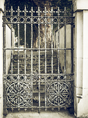 Image showing Vintage looking Old gate