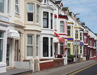 Image showing Traditional English terraced house