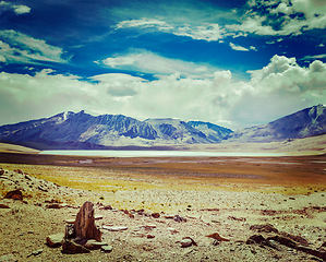 Image showing Himalayan lake Kyagar Tso, Ladakh, India