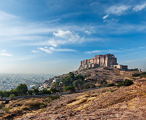 Image showing Mehrangarh Fort, Jodhpur, Rajasthan, India