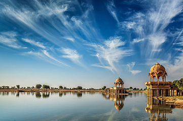 Image showing Indian landmark Gadi Sagar in Rajasthan