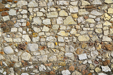 Image showing Old wall texture of various stones