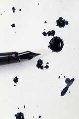 Image showing black stains ink blotches