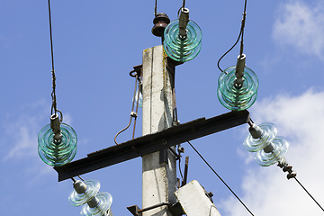 Image showing high-voltage power line