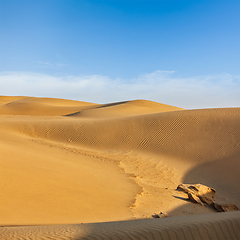 Image showing Dunes of Thar Desert, Rajasthan, India