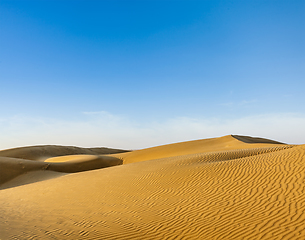 Image showing Dunes of Thar Desert, Rajasthan, India