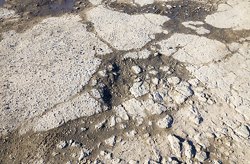 Image showing broken part of road