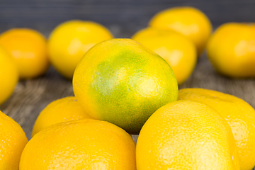 Image showing whole large orange tangerines