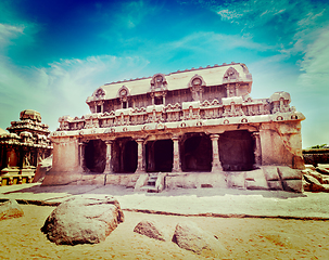 Image showing Five Rathas. Mahabalipuram, Tamil Nadu, South India