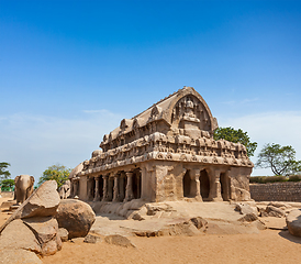 Image showing Five Rathas. Mahabalipuram, Tamil Nadu, South India