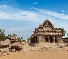 Image showing Five Rathas. Mahabalipuram, Tamil Nadu, South India