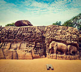 Image showing Descent of the Ganges and Arjuna's Penance, Mahabalipuram