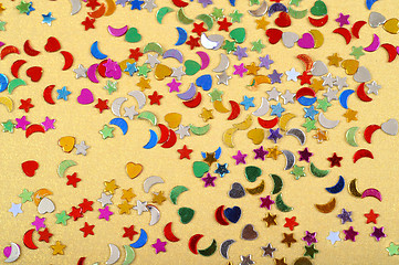 Image showing Confetti background