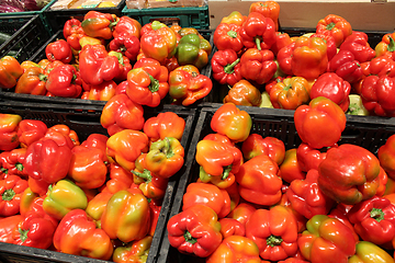 Image showing red pepper in supermarket