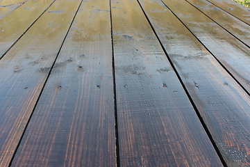 Image showing dark wooden texture