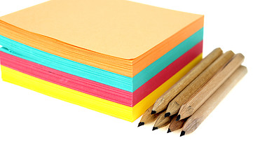 Image showing Stack of post-it