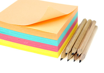 Image showing Stack of post-it