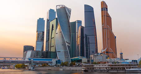 Image showing Moscow city (Moscow International Business Center) , Russia