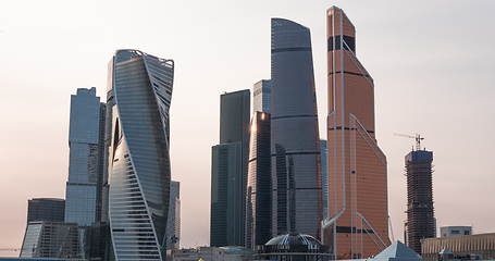 Image showing Moscow city (Moscow International Business Center) , Russia