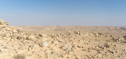 Image showing Desert landscape nature tourism and travel