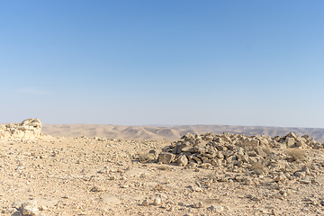 Image showing Desert landscape nature tourism and travel