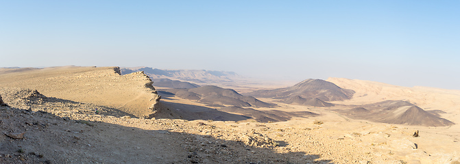 Image showing Panorama of Desert landscape nature tourism and travel
