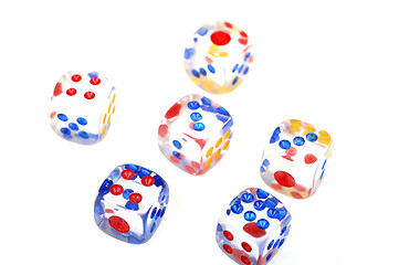 Image showing Six dices