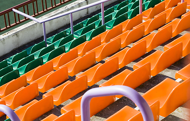 Image showing plastic chairs