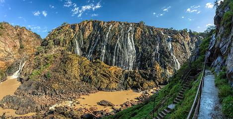 Image showing Ruacana Falls on the Kunene River, Namibia Africa