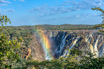 Image showing Ruacana Falls on the Kunene River, Namibia Africa