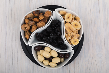 Image showing Mix of dried fruits and nuts