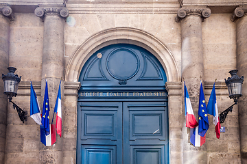 Image showing French Senate monument entrance, Paris