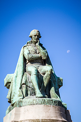 Image showing Lamarck statue in the Jardin des plantes Park, Paris, France