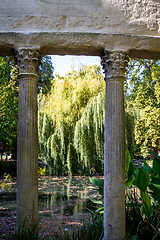 Image showing Corinthian colonnade in Parc Monceau, Paris, France