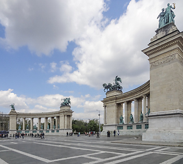 Image showing Heroes square in Budapest