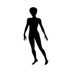 Image showing Naked sexy girls silhouette