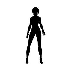 Image showing Naked sexy girls silhouette