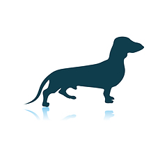 Image showing Dachshund Dog Icon