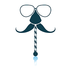 Image showing Glasses And Mustache Icon