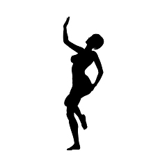 Image showing Naked sexy girls silhouette