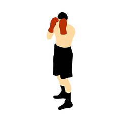 Image showing Boxing  silhouette