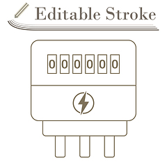 Image showing Electric Meter Icon