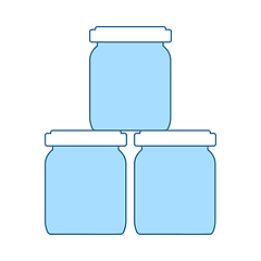 Image showing Baby Glass Jars Icon