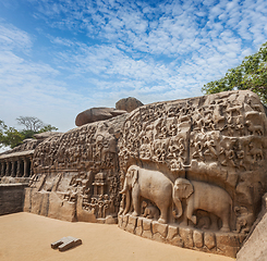 Image showing Descent of the Ganges and Arjuna's Penance, Mahabalipuram, Tamil