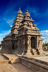 Image showing Shore temple - World heritage site in Mahabalipuram, Tamil Nad