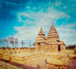 Image showing Shore temple - World heritage site in Mahabalipuram, India