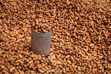 Image showing Fried peanuts sold in Indian street