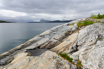 Image showing rock formations by the sea