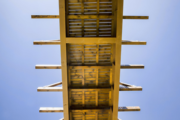 Image showing simple wooden bridge